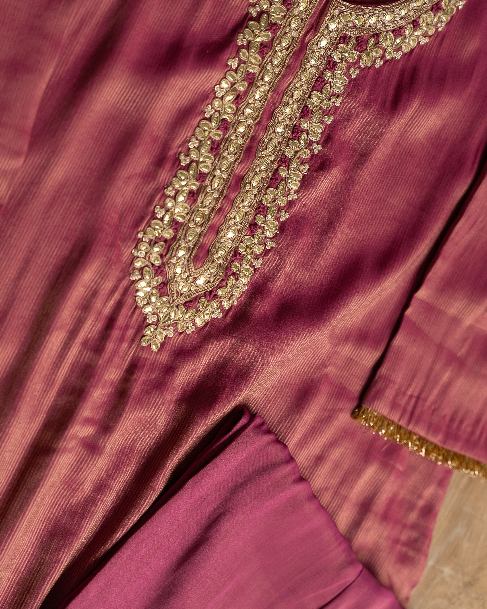 Rani Pink Silk Suit Set
