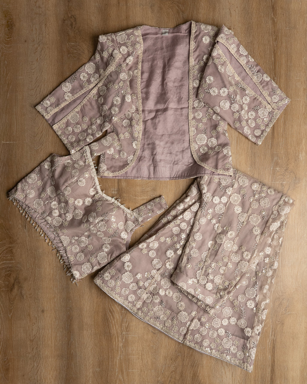 Dusty Mauve Floral Coord Set