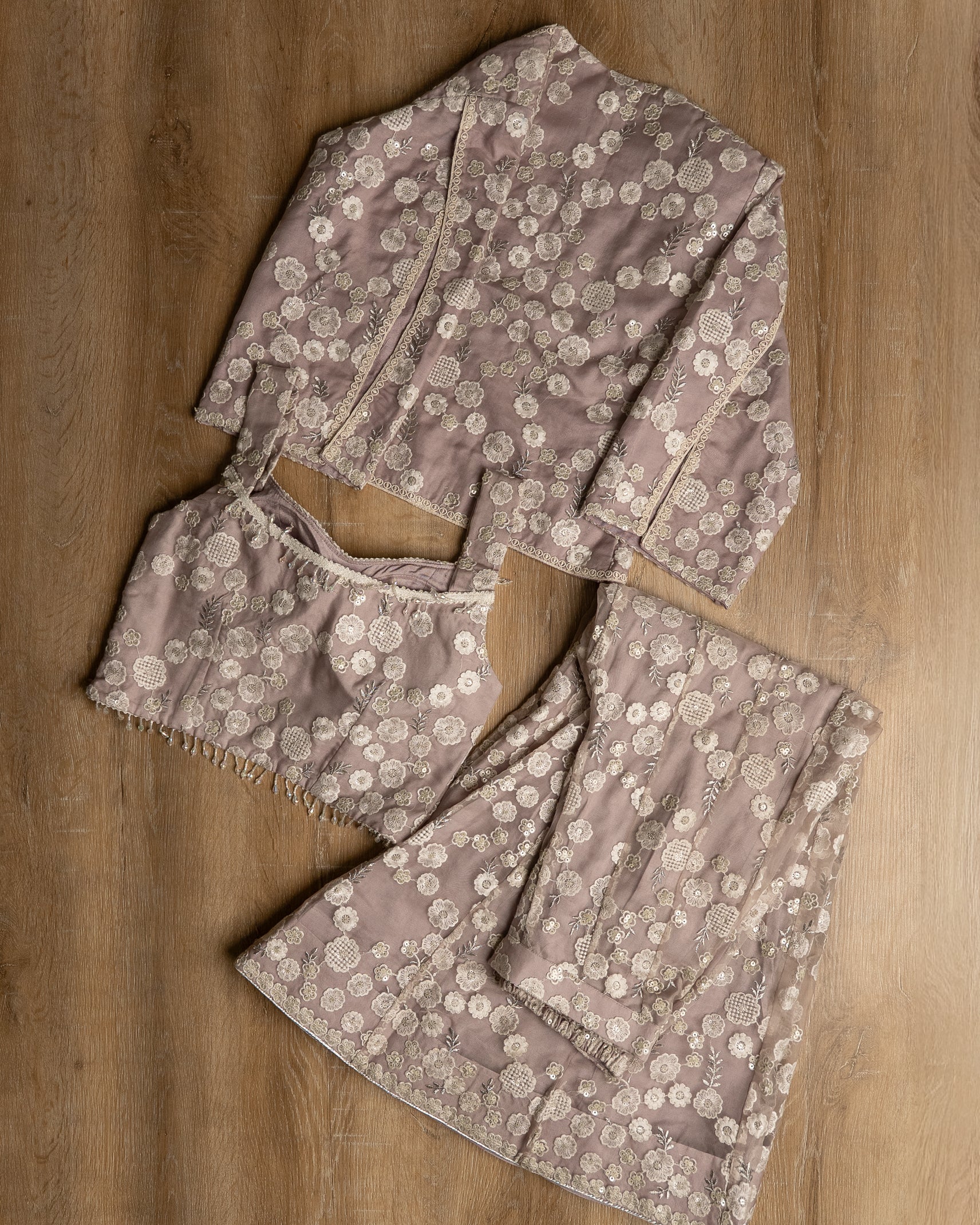 Dusty Mauve Floral Coord Set