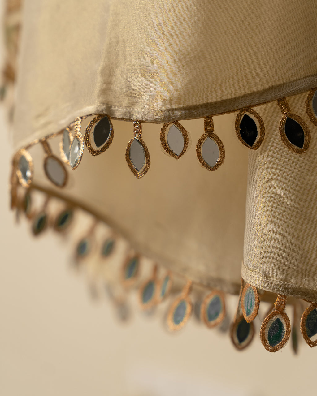 Beige Handwork Suit Set