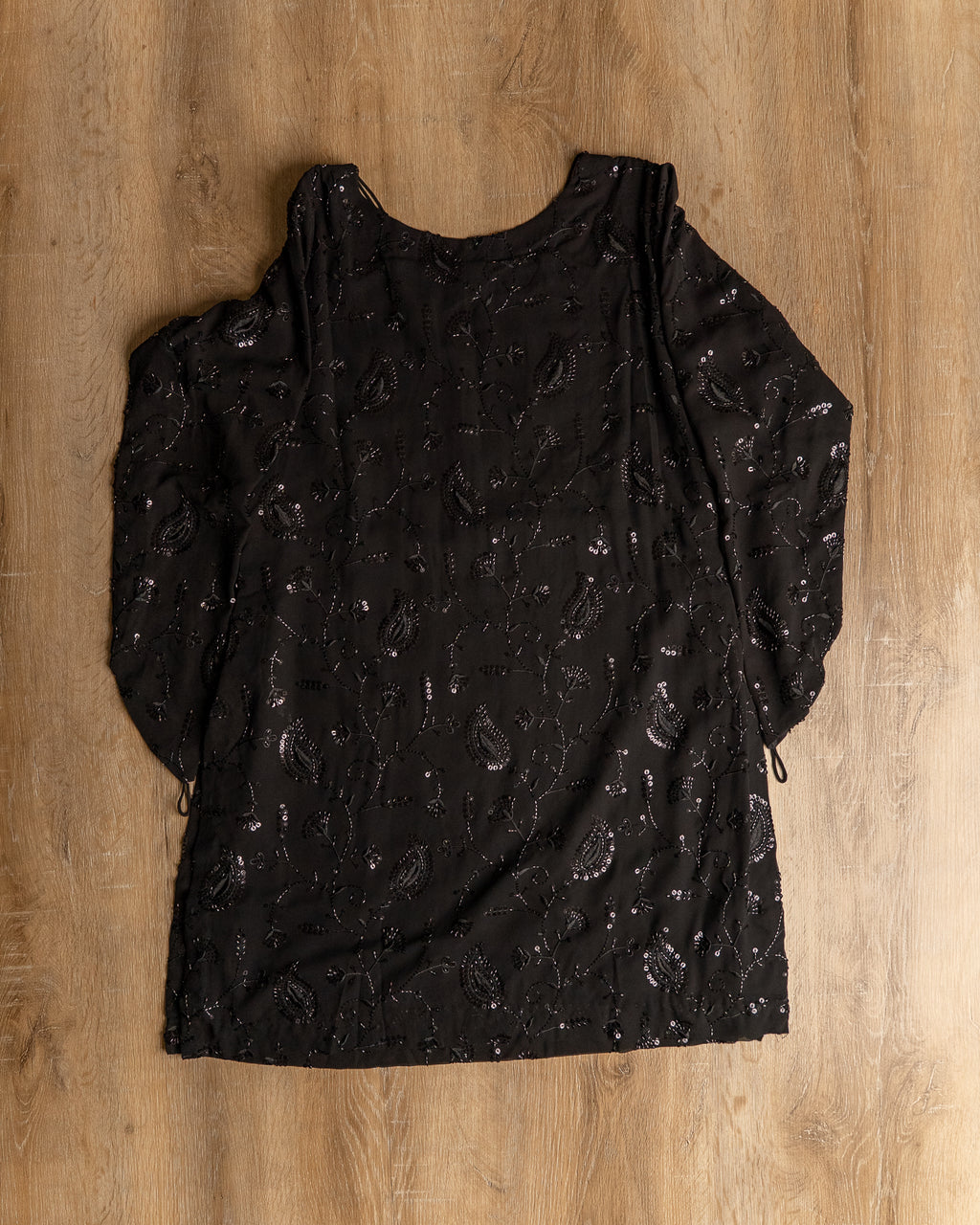 Noir Sequin Embroidered Suit set