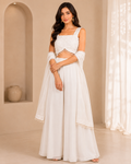 White Pearl Embellished co-ord Set