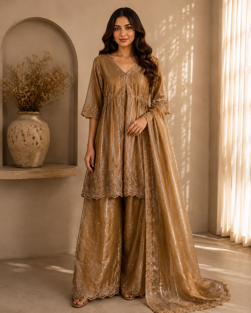 Zariah Embroidered Festive Suit Set