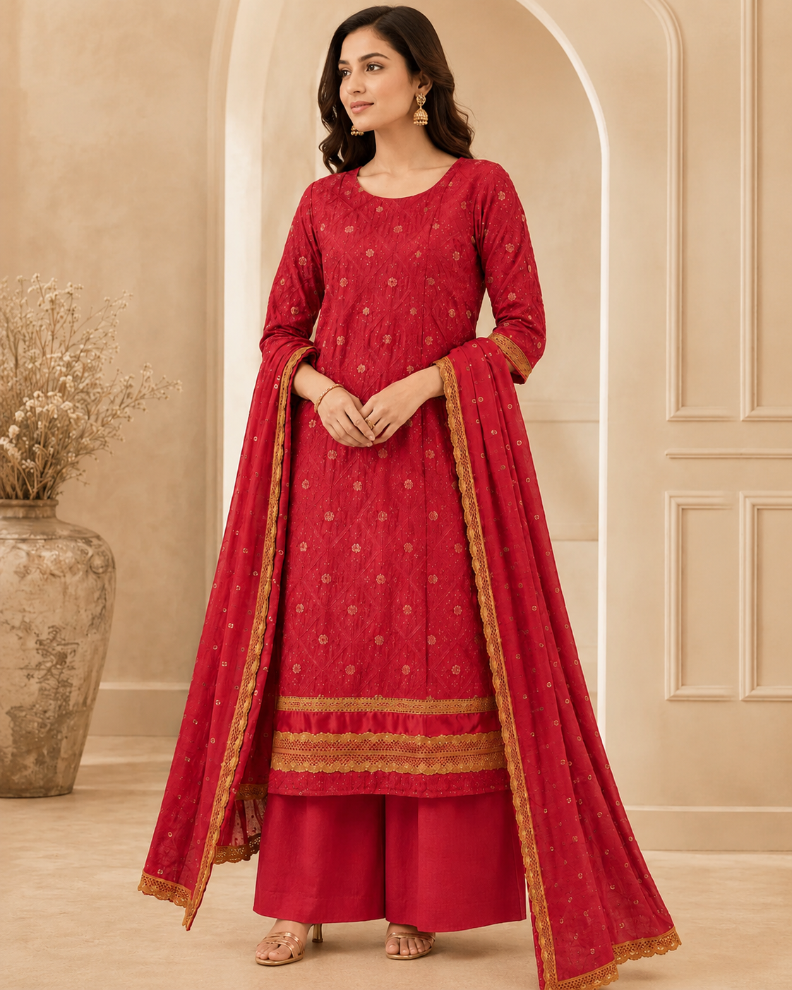Diamond Embroidered Suit