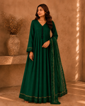Emerald Green Anarkali Set