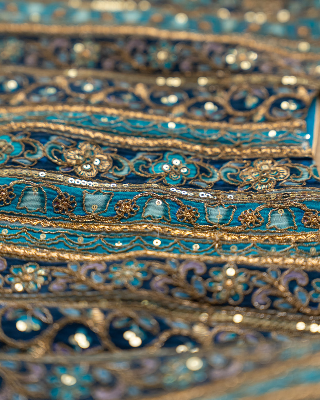 Blue Royal Embroidered Suit Set