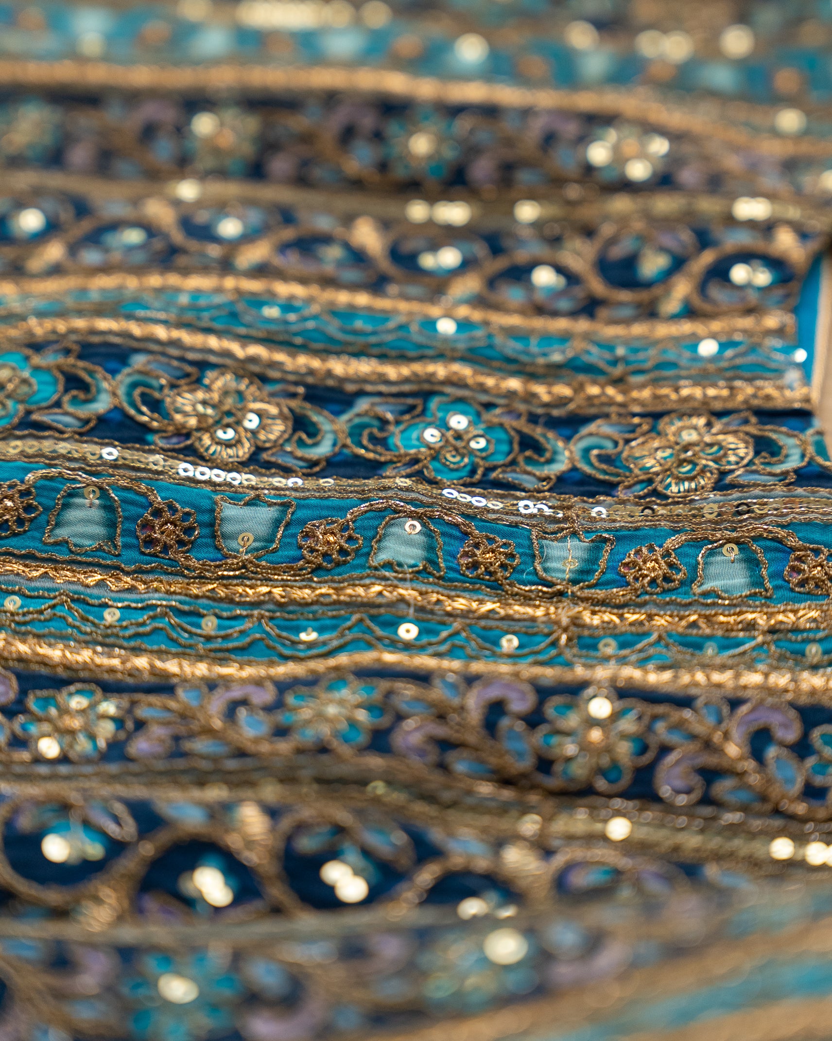 Blue Royal Embroidered Suit Set