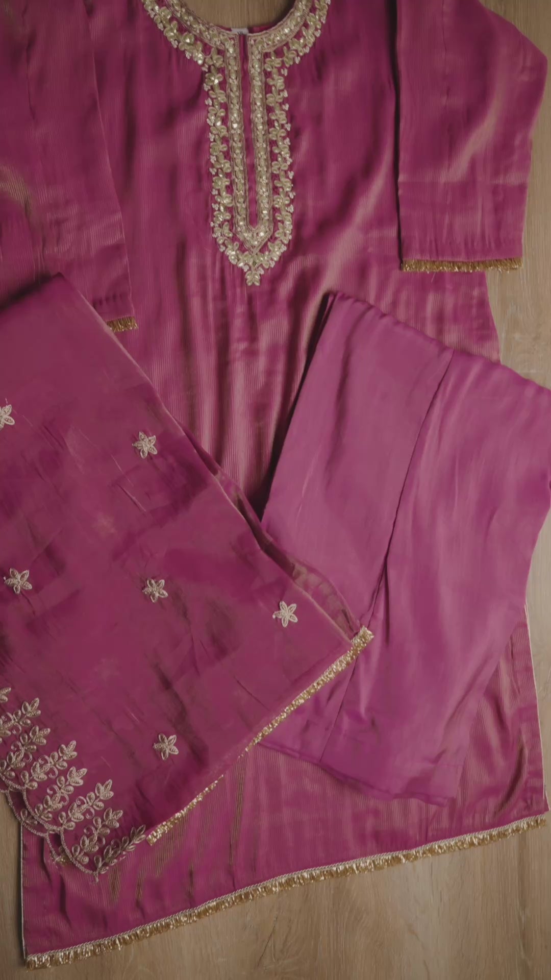 Rani Pink Silk Suit Set