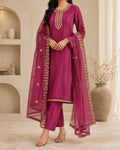 Rani Pink Silk Suit Set