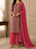 Imperial Red Paisley Designer Suit Set