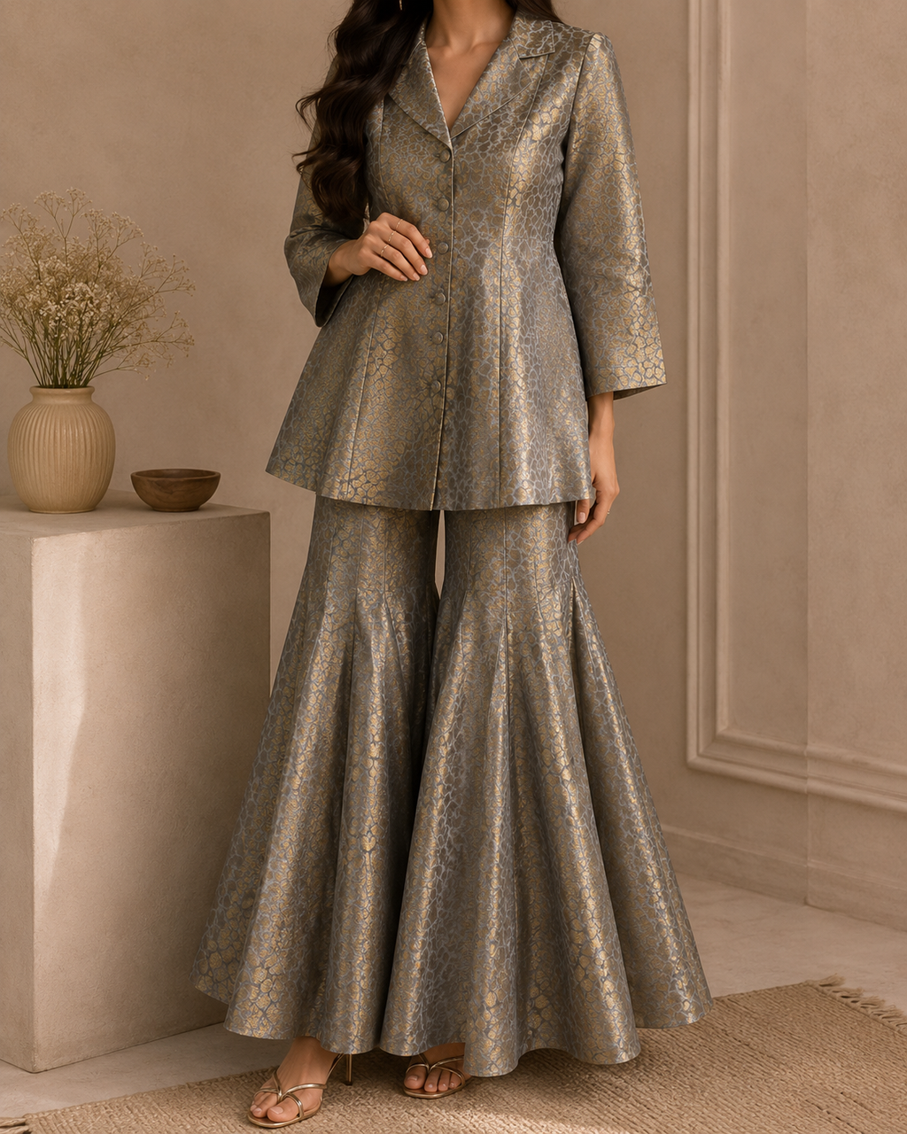 Champagne Gold Party Suit