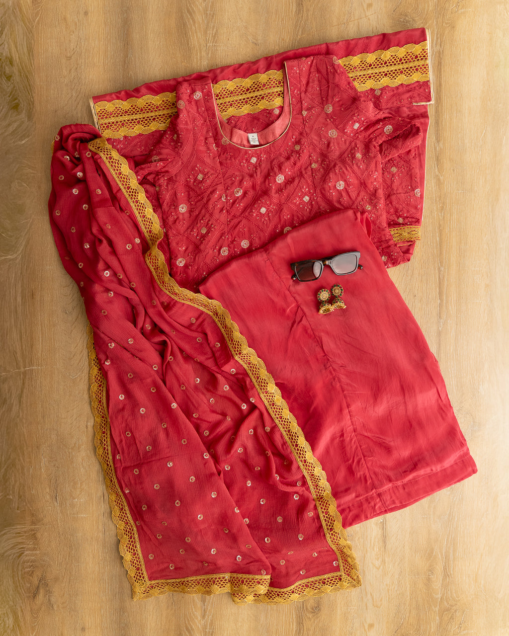 Diamond Embroidered Suit