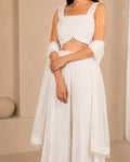 White Pearl Embellished co-ord Set