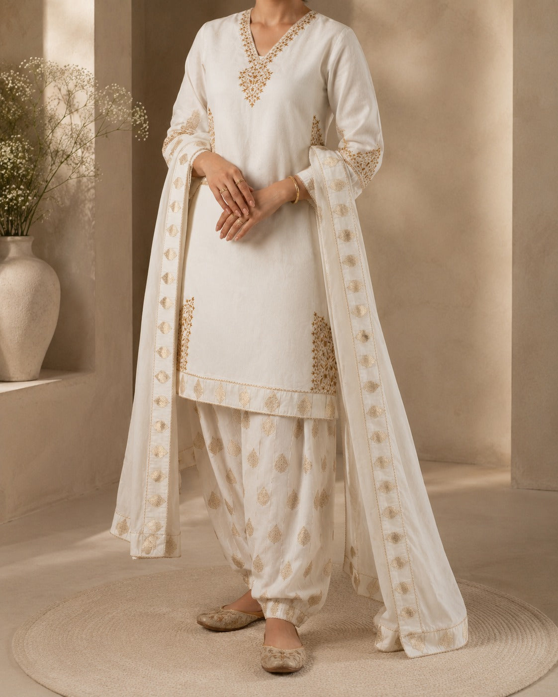 White Classic  Suit set