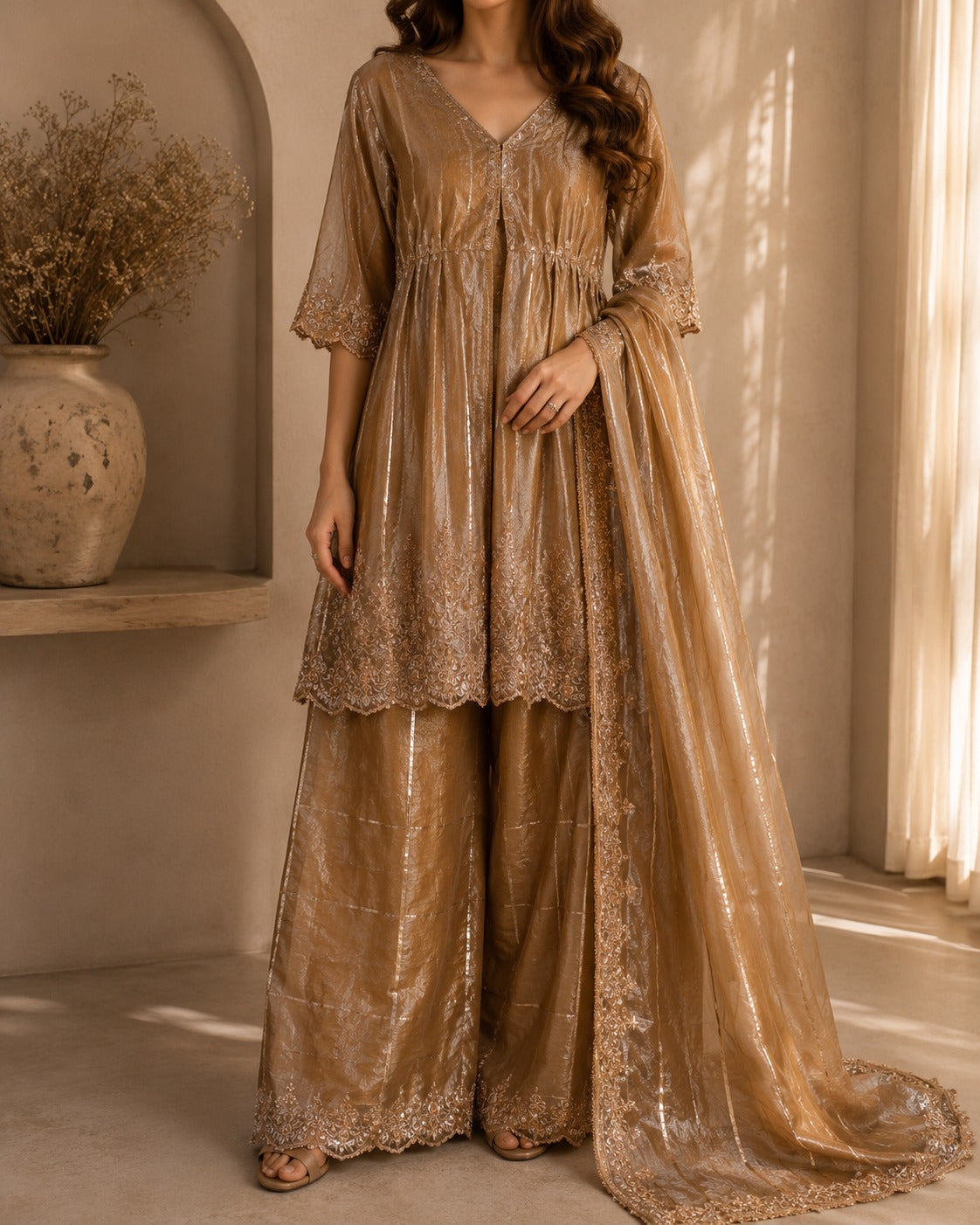Zariah Embroidered Festive Suit Set